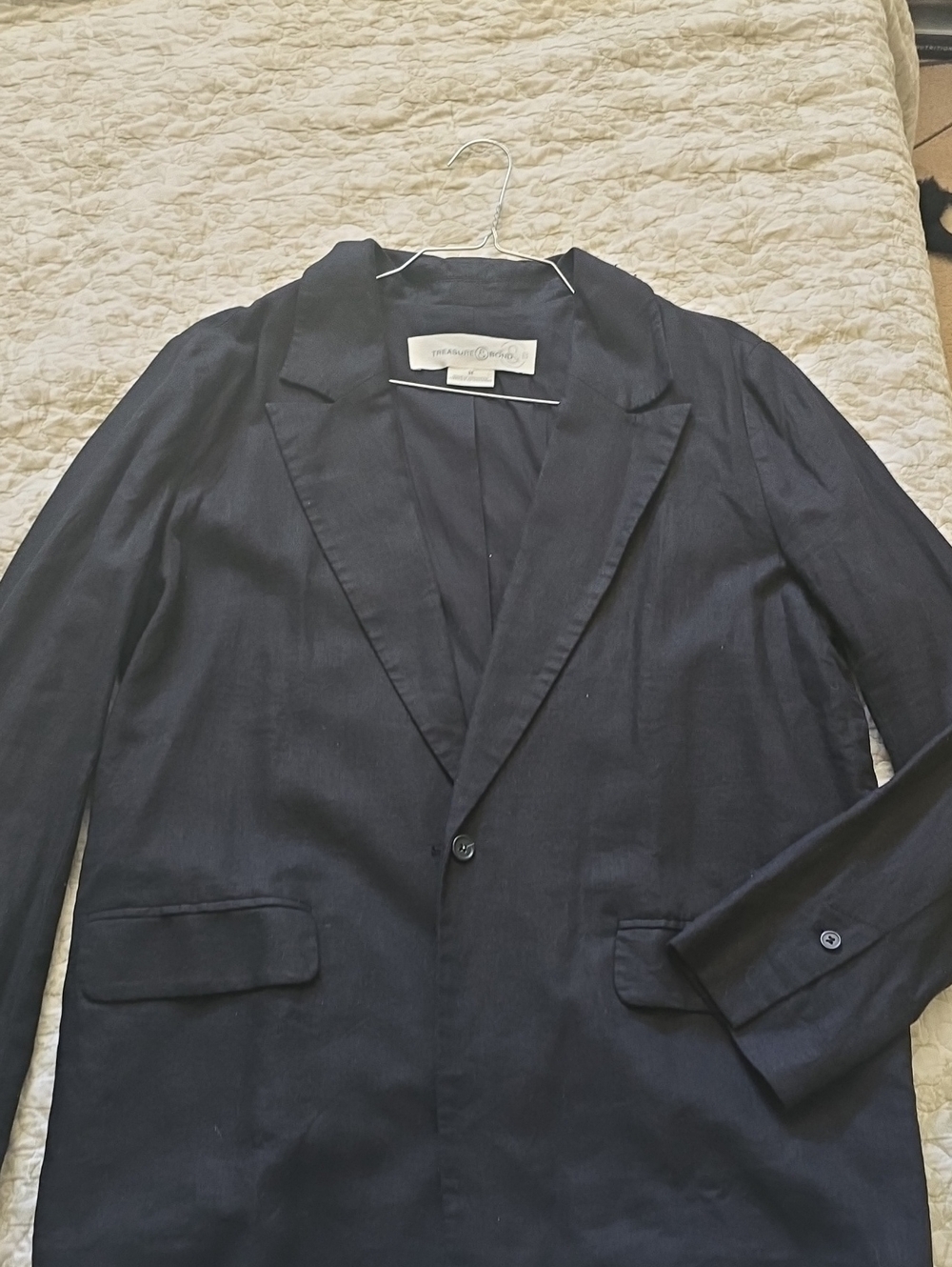 Treasure & Bond Black Lined Jacket